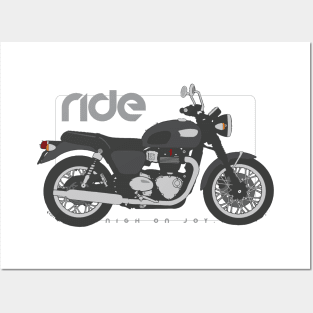 RIde 100 black Posters and Art